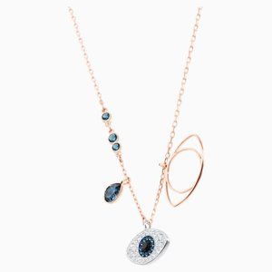 SWAROVSKI SYMBOLIC EVIL EYE PENDANT, BLUE, MIXED M